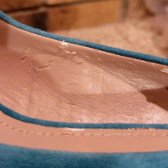 Vince Camuto Jorgie Platform Heel Suede Patent Leather Wmns 10 - Picture 6 of 15